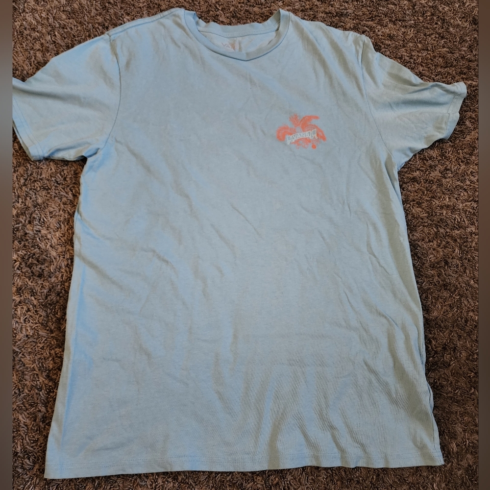 Vans Market "Home Grown" Blue Slim Fit Graphic Shirt XL